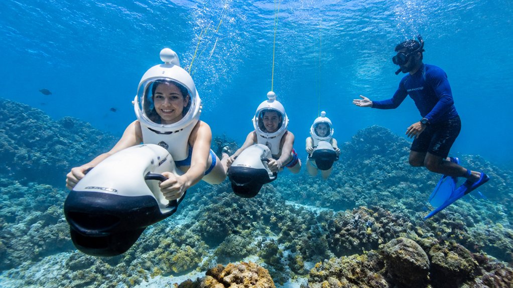 guided shallow water sea scooters