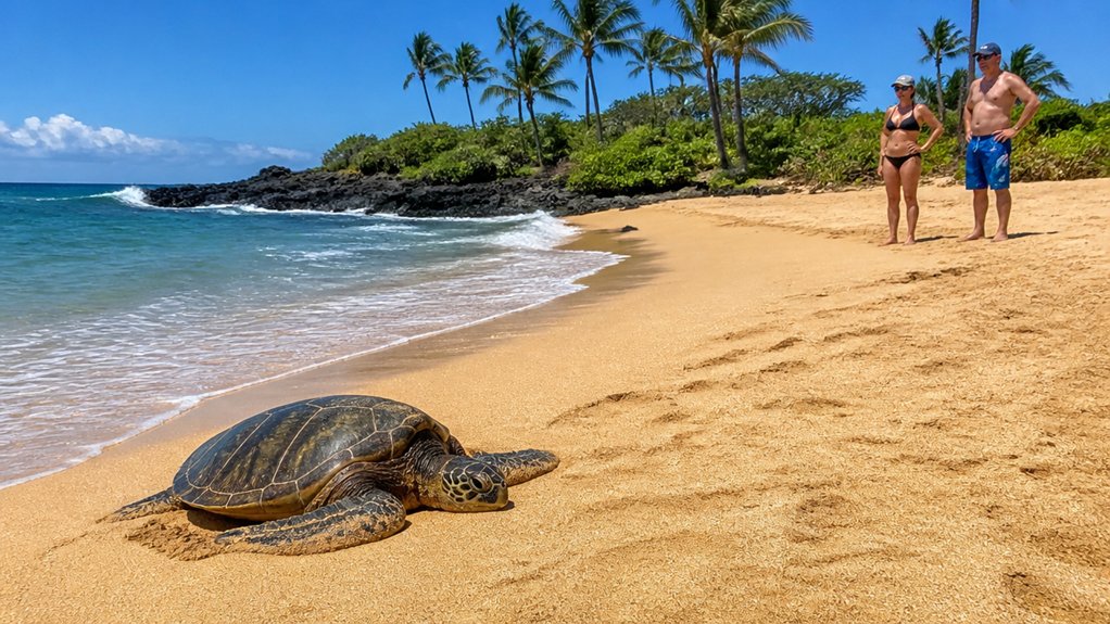 keep sea turtles ten feet