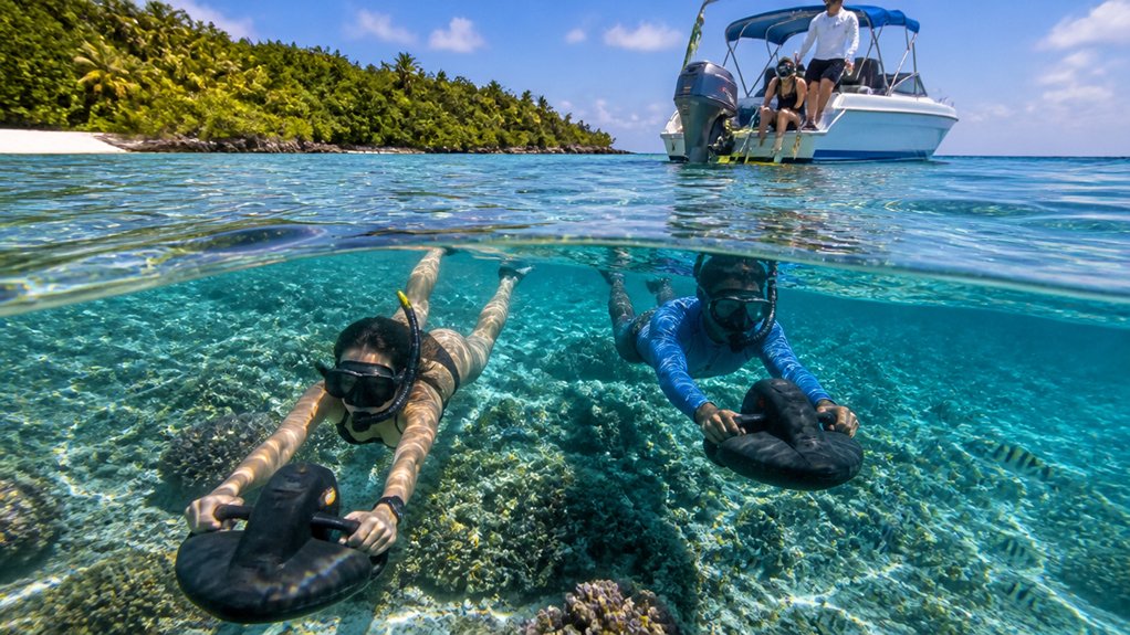 sea scooter snorkeling shotlist