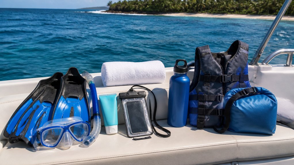 snorkel gear sunscreen waterproof camera