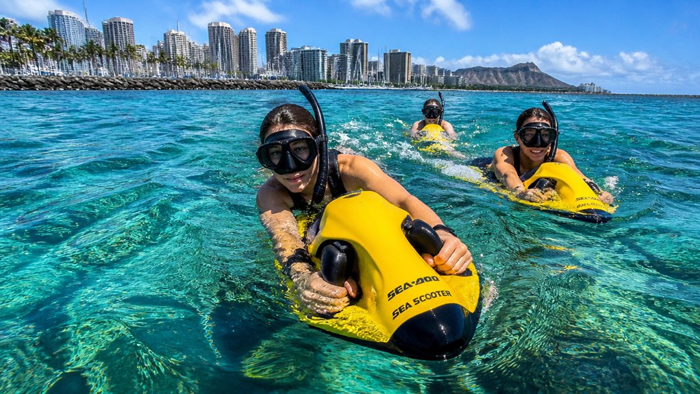 snorkel tour with sea scooters