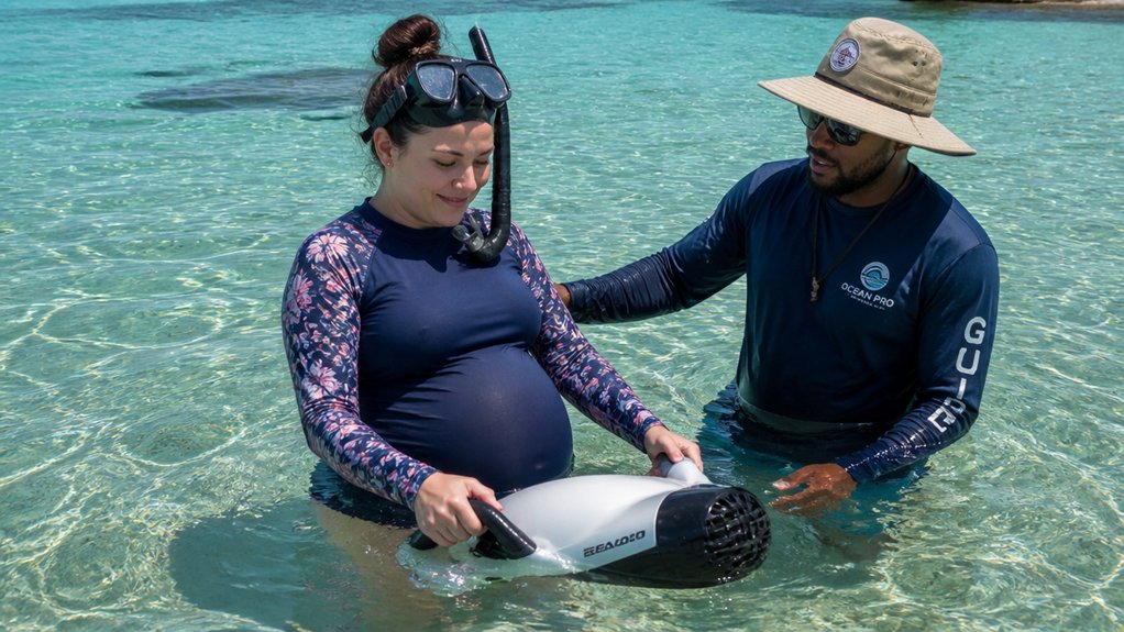 surface snorkeling reduces pressure
