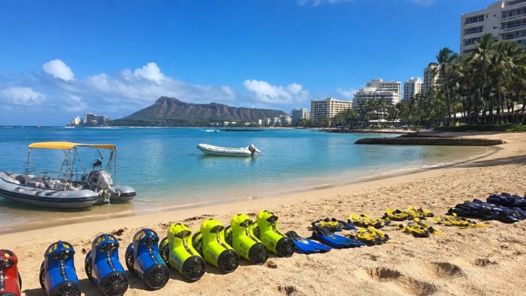 waikiki sea scooter departure location