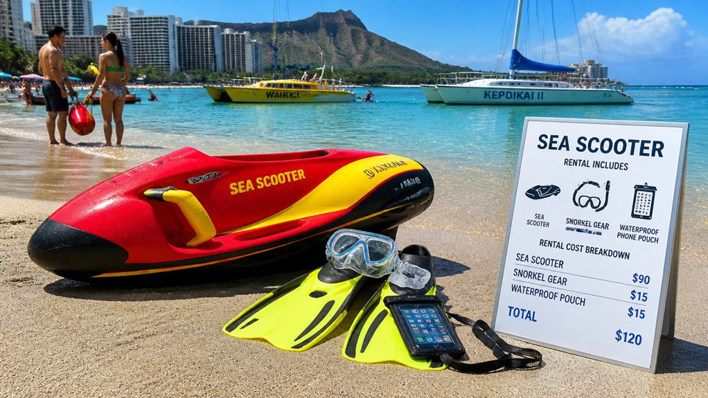 waikiki sea scooter pricing